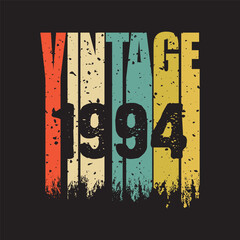 1994 vintage retro t shirt design, vector
