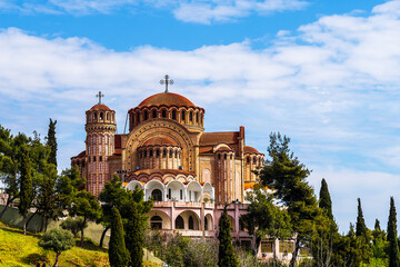 Kirche von Agios Pavlos in Thessaloniki, Griechenland - obrazy, fototapety, plakaty