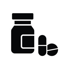 medicine bottle, icon, vector, template, design, flat,logo, collection