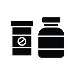 medicine bottle, icon, vector, template, design, flat,logo, collection