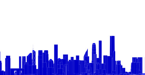 abstract city skyline