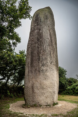 Ancient Stone Menhir De Kerloas Near The Villages Plouarzel And Saint Renan In Brittany, France