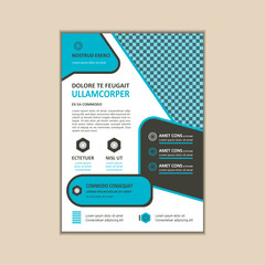Corporate Business Flyer Template Simple and clean A4 Size with Bleed Vector design
