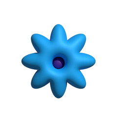 Obraz premium 3D flower isolated