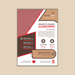 Corporate Business Flyer Template Simple and clean A4 Size with Bleed Vector design