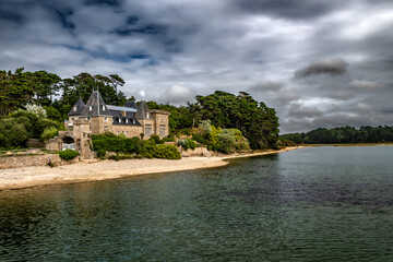 Village Le Conquet At The Finistere Atlantic Coast In Brittany, France