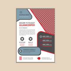 Corporate Business Flyer Template Simple and clean A4 Size with Bleed Vector design