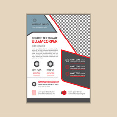 Obraz premium Corporate Business Flyer Template Simple and clean A4 Size with Bleed Vector design