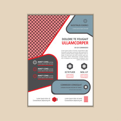 Corporate Business Flyer Template Simple and clean A4 Size with Bleed Vector design