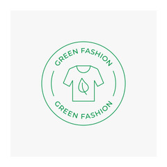 Green fashion vector icon, editable stroke