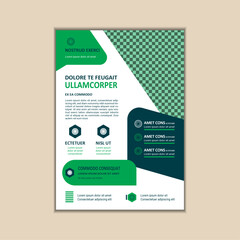 Corporate Business Flyer Template Simple and clean A4 Size with Bleed Vector design	
