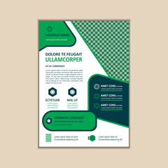 Corporate Business Flyer Template Simple and clean A4 Size with Bleed Vector design	
