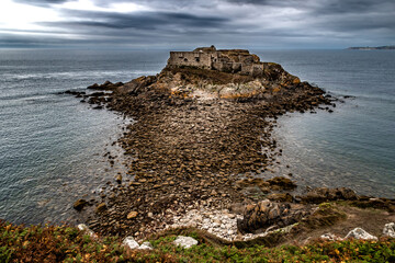 Fort L'Ilette At Village Le Conquet At The Finistere Atlantic Coast In Brittany, France