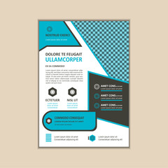 Corporate Business Flyer Template Simple and clean A4 Size with Bleed Vector design	
