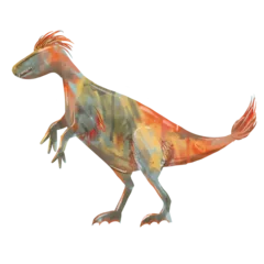 Photo sur Plexiglas Dinosaures Watercolor dinosaur, dinosaur cartoon, dinosaur clipart, cute dinosaur, dinosaur png, dinosaurus