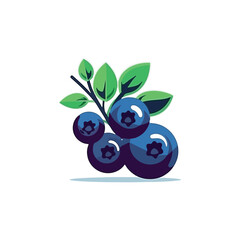 blueberry simple modern logo vector