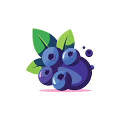 blueberry simple modern logo vector