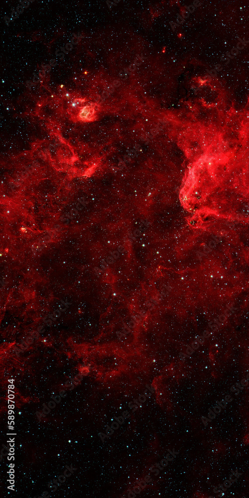 Wall mural space and glowing nebula background. elements of this image furnished by nasa.