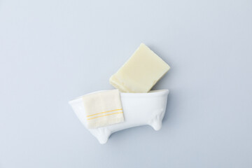 Soap - spa, beauty procedures and skin care concept