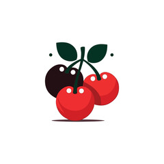 cherry simple modern logo vector