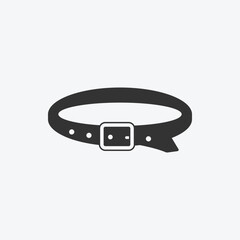 pet belt icon isolated vector