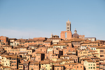 Obraz premium Siena Old Town, medieval city, Tuscany, Italy