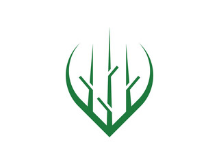 logo illustration of three bamboo trees