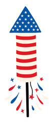 Obraz premium Independence day holiday party USA elements vector