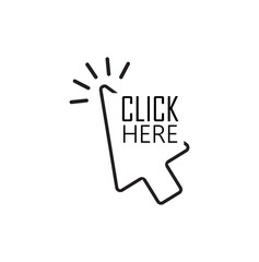 click here sign