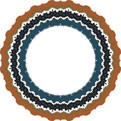 Beautiful round pattern. Vector file for designs.