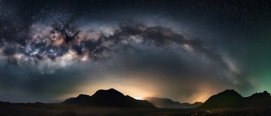 A Panoramic View of the Milky Way Galaxy - Generative ai