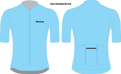 Cycling Short Sleeve Jersey Mockup