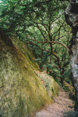 Beautiful Stones at the West Lake scenery- Baochu Pagoda. Taken on the Hangzhou, Zhejiang, China.