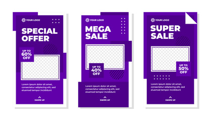 Editable modern social media story template