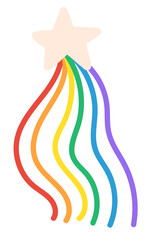 LGBT peace love rainbow collection elements