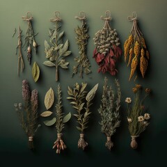 Linking Dried Herbs Together Without Any Material: A Creative Solution for Storage and Decoration