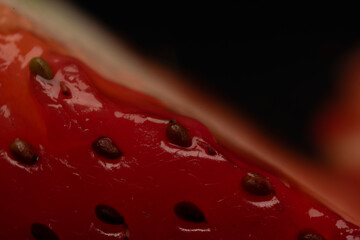 red strawberry slice