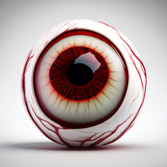 Red Halloween Eyeball - Generative AI