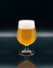 glass of light beer