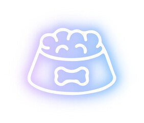 Set of pet shop neon