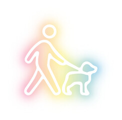 Set of pet shop neon