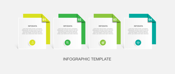 Infographic banner template vector