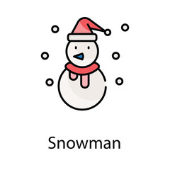 Snowman icon. Suitable for Web Page, Mobile App, UI, UX and GUI design