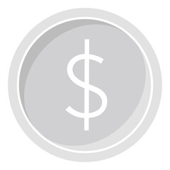 Icon of Coin, Representing Wealth, Savings, Finances and Business. Perfect for Financial Apps, Websites and Presentations.