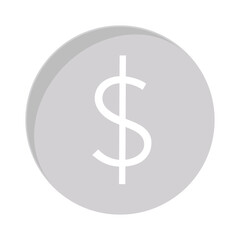 Icon of Coin, Representing Wealth, Savings, Finances and Business. Perfect for Financial Apps, Websites and Presentations.