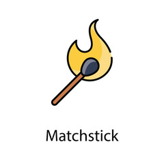 Matchstick icon. Suitable for Web Page, Mobile App, UI, UX and GUI design