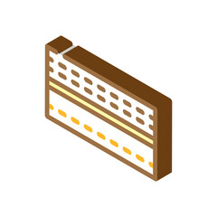 draft stopper garage tool isometric icon vector illustration