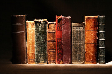 Old Books On Dark