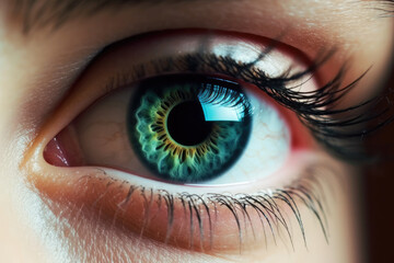 Fototapeta premium Focusing on artistic eye vision