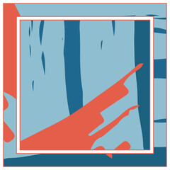 Abstract colorful grunge background. Contemporary modern art for silk scarf, hijab shawl design. Digital brushstrokes, painted texture for textile fabric, paper print. Fashion illustration